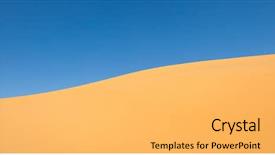  Presentation with sand dunes - Theme enhanced with libya - abstract sand dunes at sunset background and a light gray colored foreground