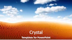  Presentation with desert - Beautiful theme featuring libya - desert panorama backdrop and a  colored foreground
