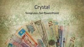  Presentation with different country food culture - Slides with libya - retro composition with money background and a mint green colored foreground