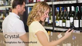  Presentation with happy smiling woman dental health - Cool new presentation theme with licences - smiling pretty woman looking backdrop and a coral colored foreground