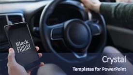  Presentation with gps - Presentation with sales dasboard - black friday advert against man background and a navy blue colored foreground