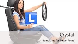  Presentation with car seat - Theme having  background and a  colored foreground