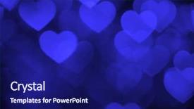  Presentation with dark blue - Slide deck having licent - dark blue heart bokeh background background and a navy blue colored foreground