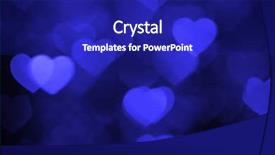  Presentation with dark blue - Amazing PPT layouts having licent - dark blue heart bokeh background backdrop and a  colored foreground