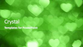  Presentation with abstract green - PPT layouts with licent - green heart bokeh background photo background and a shamrock green colored foreground