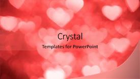  Presentation with bokeh effect blue light - Slides with licent - light red heart bokeh background background and a coral colored foreground