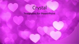  Presentation with magenta - Amazing theme having licent - magenta heart bokeh background photo backdrop and a lilac colored foreground