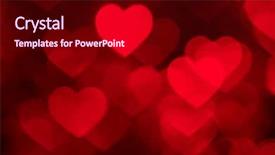  Presentation with anatomy depiction of a human red heart and ecg - Cool new presentation theme with licent - red heart bokeh background photo backdrop and a crimson colored foreground