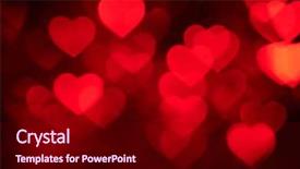  Presentation with human heart blue and red - Colorful PPT theme enhanced with licent - red heart bokeh background photo backdrop and a black colored foreground