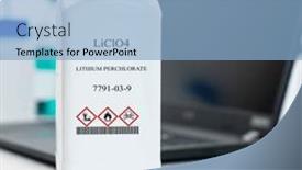  Presentation with lithium - Slides with liclo4-lithium-perchlorate-cas-7791 background and a light blue colored foreground