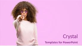  Presentation with african american protest - Presentation theme featuring lider - african american woman wearing background and a pink colored foreground