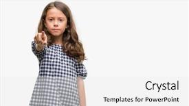  Presentation with black girl - PPT theme enhanced with lider - brunette hispanic girl wearing black background and a white colored foreground