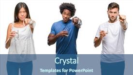  Presentation with child drinking water from glass - Colorful PPT theme enhanced with lider - collage of people drinking glass backdrop and a ocean colored foreground