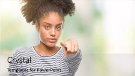  Presentation with texting while driving - Slide deck enhanced with liders blue - young afro american woman texting background and a light gray colored foreground