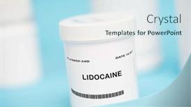  Presentation with skin medical - Presentation enhanced with lidocaine-is-a-local-anesthetic background and a  colored foreground