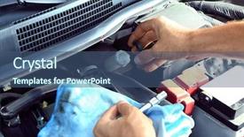  Presentation with car service - Audience pleasing PPT layouts consisting of lids transportation - car mechanic providing car service backdrop and a ocean colored foreground