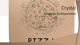  Presentation with cardboard - Audience pleasing PPT theme consisting of lids transportation - cardboard pizza box isolated backdrop and a coral colored foreground