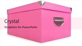  Presentation with pink white - Audience pleasing slides consisting of lids transportation - pink giftboxes isolated on white backdrop and a  colored foreground