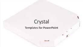  Presentation with transportation - Cool new slides with lids transportation - pizza box isolated on white backdrop and a sky blue colored foreground