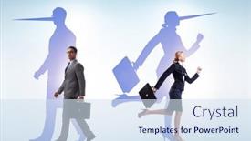  Presentation with nose - Slides enhanced with lier-concept-with-business-people background and a sky blue colored foreground