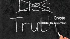  Presentation with truth - Amazing presentation theme having lies and writing truth backdrop and a dark gray colored foreground