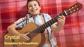  Presentation with music - Beautiful PPT layouts featuring lies on a red checkered backdrop and a  colored foreground