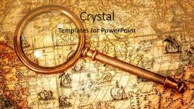  Presentation with life history - Presentation design enhanced with lies on an ancient world background and a gold colored foreground