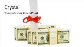  Presentation with diploma - Beautiful presentation theme featuring university life - concept of expensive education backdrop and a white colored foreground