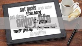  Presentation with healthy lifestyle - Cool new presentation design with life - healthy lifestyle word cloud backdrop and a  colored foreground