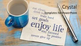  Presentation with work life balance health - Beautiful PPT layouts featuring life - healthy lifestyle word cloud backdrop and a  colored foreground