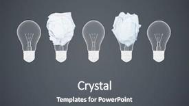 Presentation with animation - PPT theme enhanced with life animation - digital composite of light bulbs background and a dark gray colored foreground