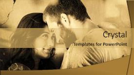  Presentation with grey plastics - Slide deck consisting of life animation - grey background against beautiful young background and a  colored foreground