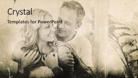  Presentation with cute - Amazing theme having life animation - grey background against cute couple backdrop and a  colored foreground