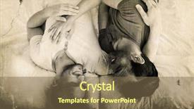  Presentation with good morning couple bed - PPT layouts with life animation - grey background against happy gay background and a  colored foreground