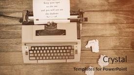  Presentation with old crumpled paper violence against women - Beautiful PPT theme featuring life animation - keep youy eyes backdrop and a coral colored foreground