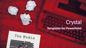  Presentation with media - Presentation theme enhanced with life animation - media message against view background and a tawny brown colored foreground