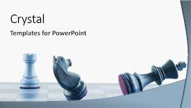  Presentation with chessboard - Beautiful presentation featuring life board game - close-up of chess pieces backdrop and a white colored foreground