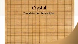  Presentation with board game - Slide deck consisting of life board game - go boardgame isolated on white background and a yellow colored foreground