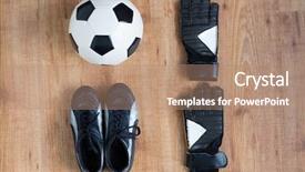  Presentation with sport - Slides enhanced with life board game - sport soccer football and sports background and a coral colored foreground