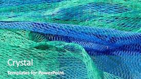  Presentation with sports fishing - Cool new presentation theme with life buoy - fishing net tackle textures backdrop and a teal colored foreground