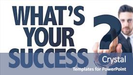  Presentation with business man climbs up to the top of 3d success stairs steps - Audience pleasing PPT theme consisting of life coaching - business man pointing the text backdrop and a ocean colored foreground