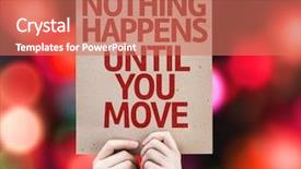  Presentation with life coaching - Theme with life coaching - nothing happens until you move background and a coral colored foreground