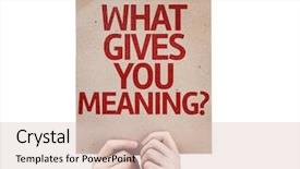  Presentation with life coaching - PPT layouts with life coaching - what gives you meaning card background and a lemonade colored foreground