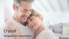  Presentation with bllack love - Cool new PPT theme with life complications - mature couple embracing with love backdrop and a mint green colored foreground