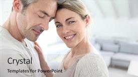  Presentation with love charge - Cool new PPT theme with life complications - portrait of mature couple showing backdrop and a  colored foreground