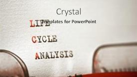  Presentation with life - Theme featuring life-cycle-analysis-phrase-written background and a white colored foreground