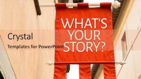  Presentation with life story - Theme with life example - whats your story background and a coral colored foreground