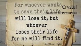  Presentation with bible verses - Theme enhanced with life for me will find background and a coral colored foreground