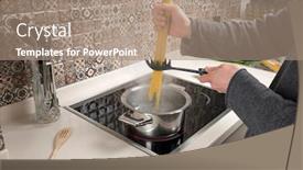  Presentation with hack - Slide set with life-hack-how-to-measure background and a coral colored foreground