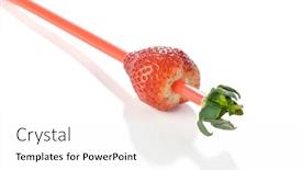  Presentation with hack - Colorful presentation design enhanced with life-hack-remove-stems backdrop and a white colored foreground